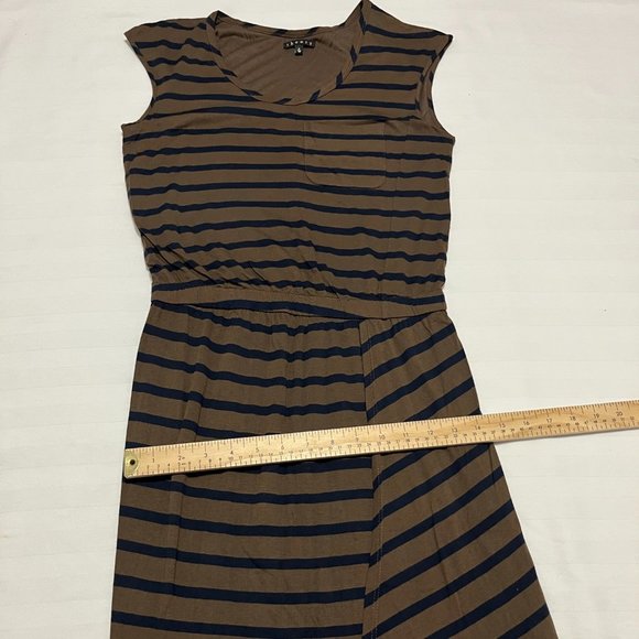 Theory Striped Wrap Dress Size P - Picture 5 of 8